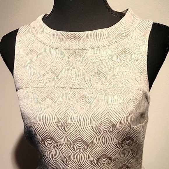 Cocktail Dress, Mini, Gold Metelic - Picture 2 of 8